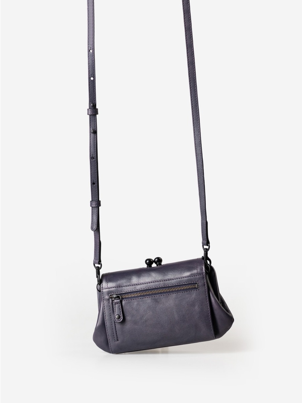 Aunts & Uncles Mrs Whoopie Pie Grey Leather Crossbody Wallet Clutch 3in1 German - Picture 3 of 12